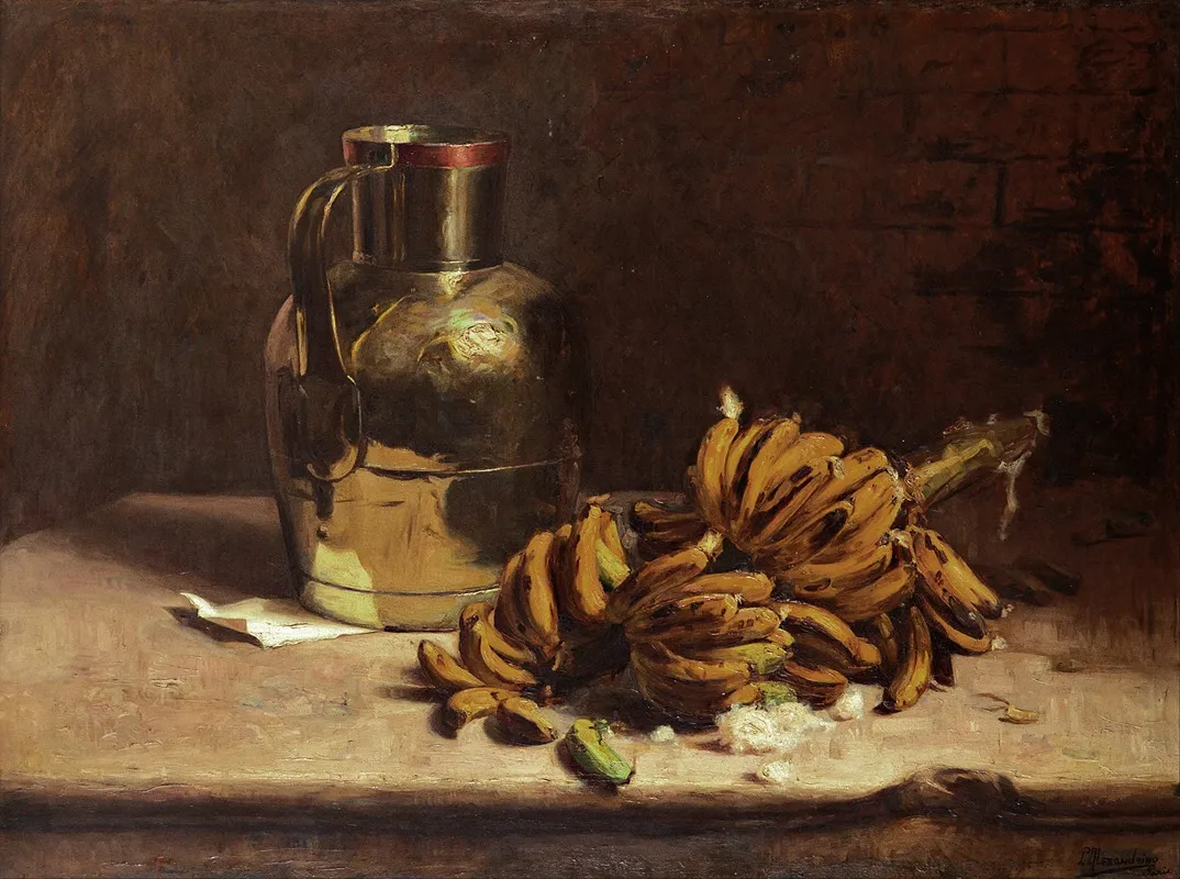 Bananas And Metal Wall Art by Pedro Alexandrino Borges - High-Resolution Digital Print