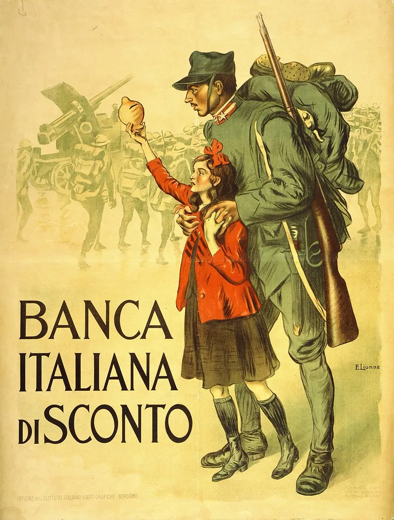 Banca Italiana Di Sconto Wall Art by Enrico della Lionne - High-Resolution Digital Print