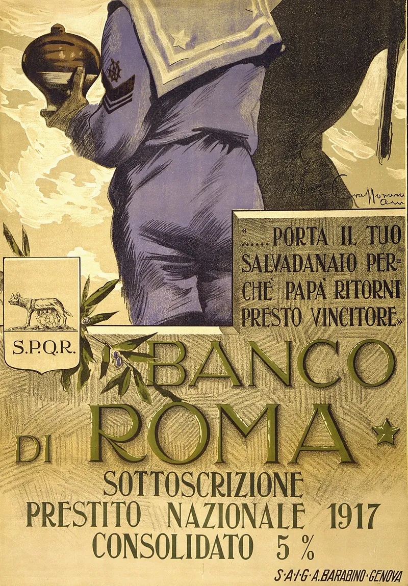 Banco Di Roma Wall Art by Aurelio Craffonara - High-Resolution Digital Print