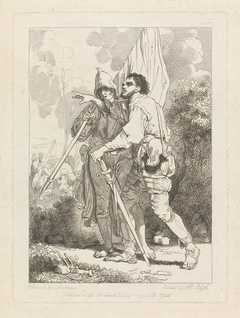 Banditti Representing Banditti Variously Employed Giving Orders In Battle
