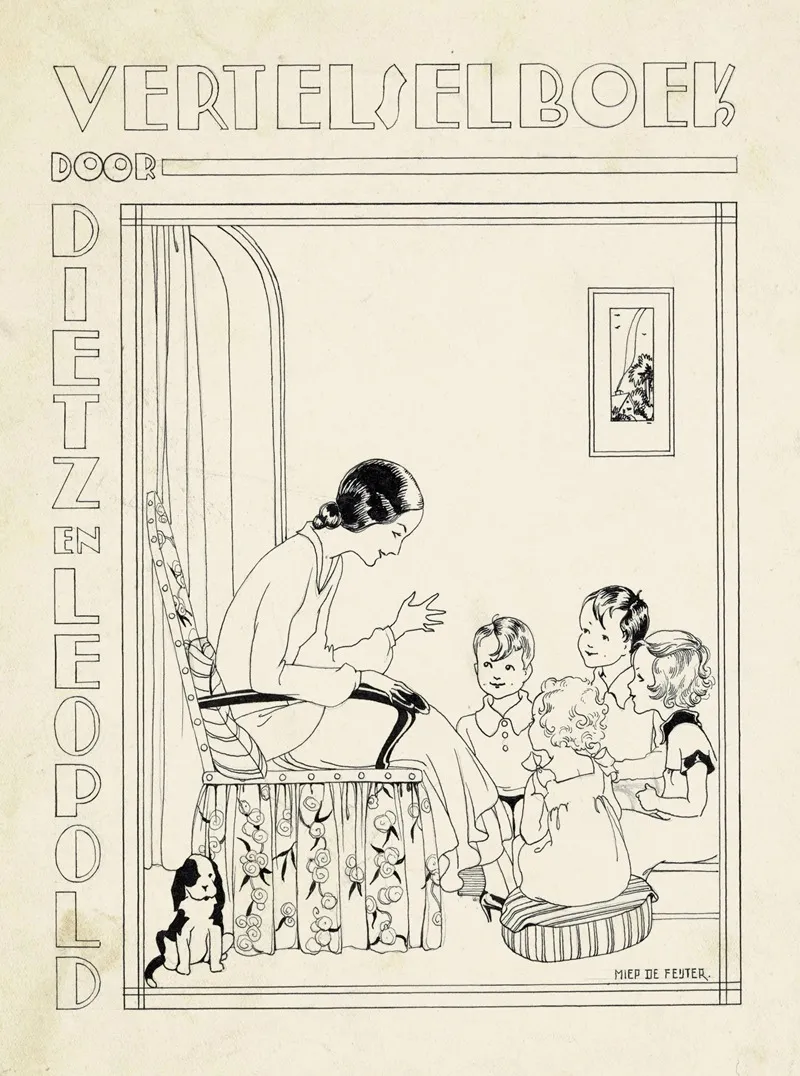 Bandontwerp Voor Henriette Dietz En Katharina Leopold Vertelselboek C 1915 1934