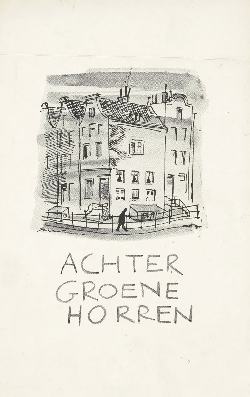 Bandontwerp Voor J Van Oudshoorn Achter Groene Horren 1943 1945 2 Wall Art by Martin Horwitz - High-Resolution Digital Print