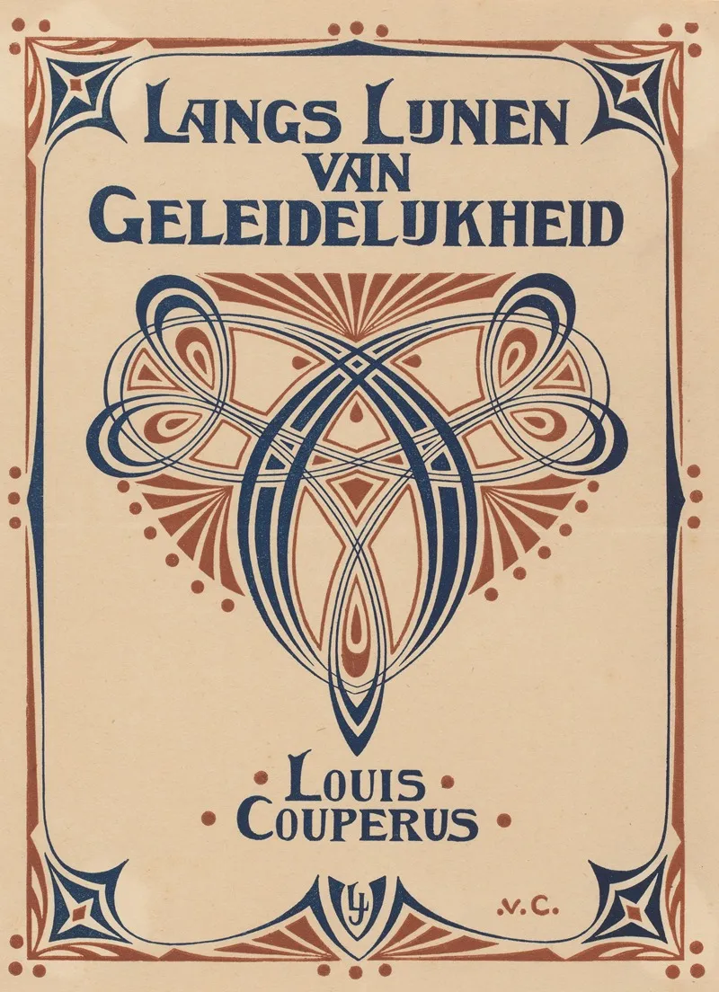 Bandontwerp Voor Louis Couperus Langs Lijnen Van Geleidelijkheid Wall Art by Johann Georg van Caspel - High-Resolution Digital Print