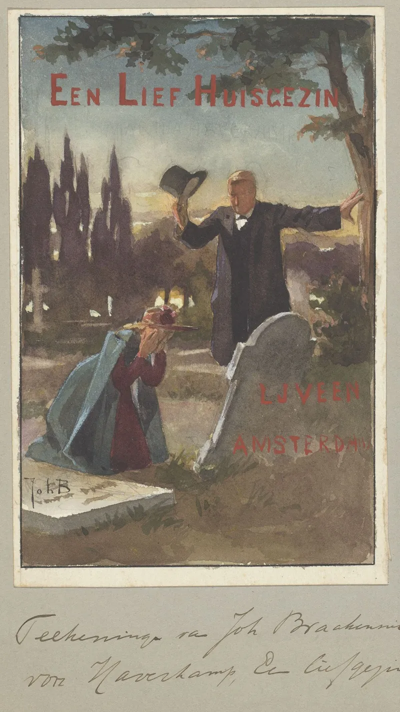 Bandontwerp Voor Martha Haverkamp Een Lief Gezin En Andere Novellen En Schetsen 1889
