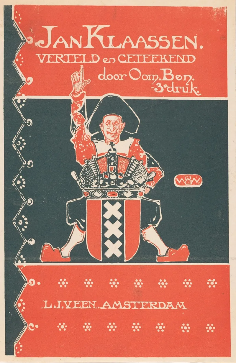 Bandontwerp Voor Oom Ben Jan Klaassen 1913 Wall Art by Anonymous - High-Resolution Digital Print