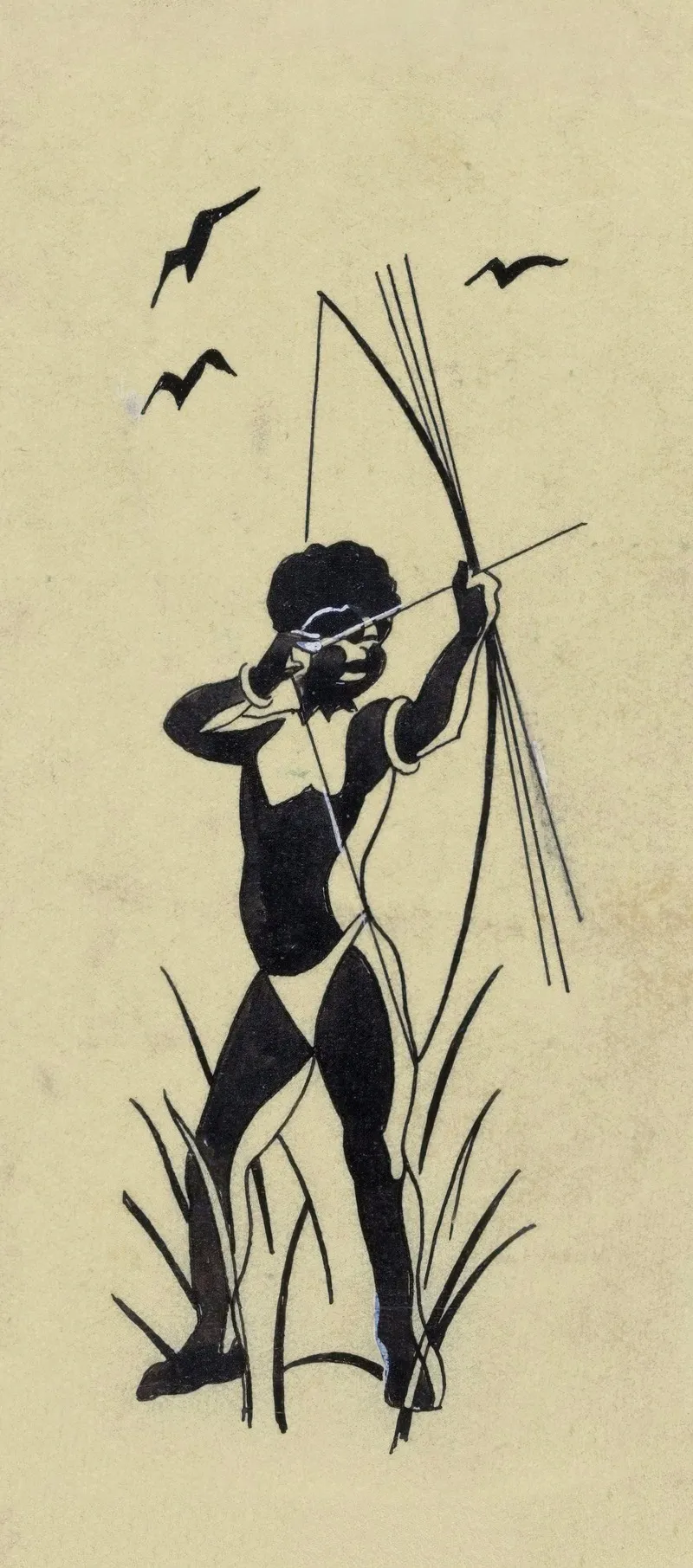 Bandontwerp Voor Rudolf Voorhoeve De Jagers Van De Tamirivier Avonturen In De Oerwouden Van Nieuw Guinea 1936