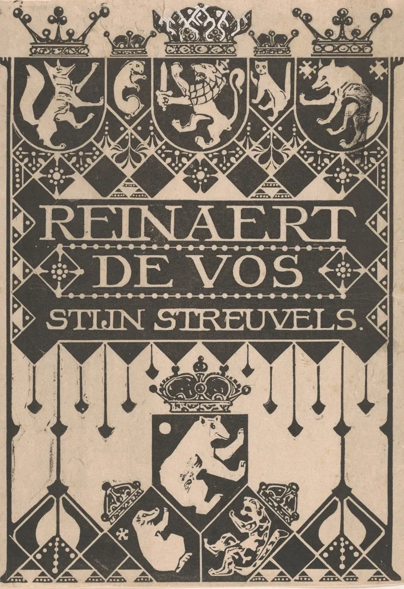 Bandontwerp Voor Stijn Streuvels Reinaert De Vos 1910 Wall Art by Anonymous - High-Resolution Digital Print