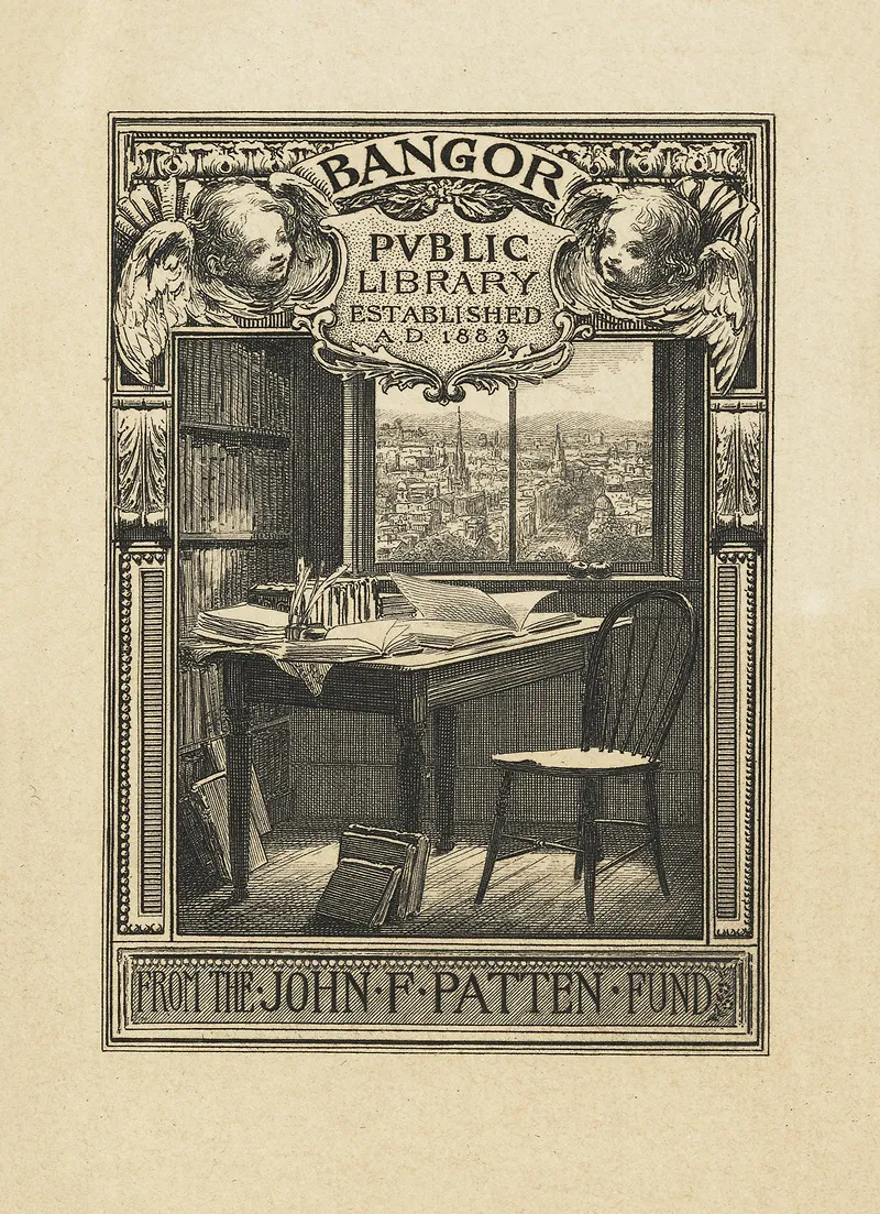 Bangor Public Library John F Patten Fund Wall Art by Sidney Lawton Smith - High-Resolution Digital Print