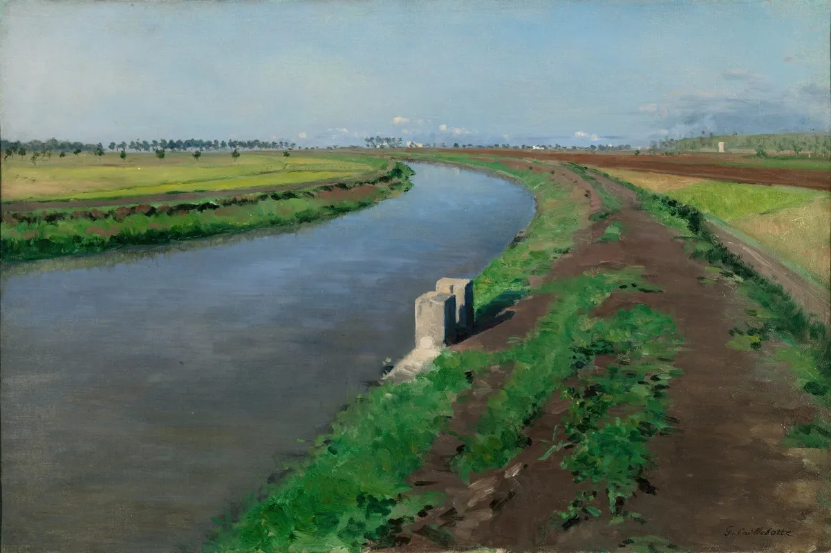 Banks Of A Canal Near Naples