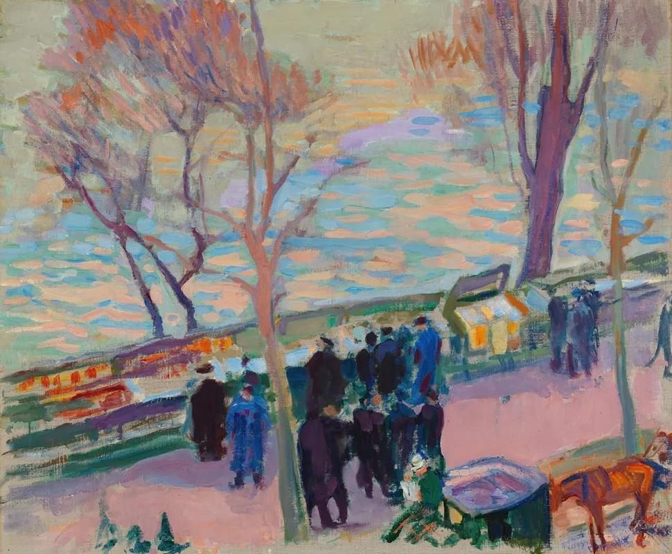 Banks Of The Seine 3 Wall Art by Magnus Enckell - High-Resolution Digital Print