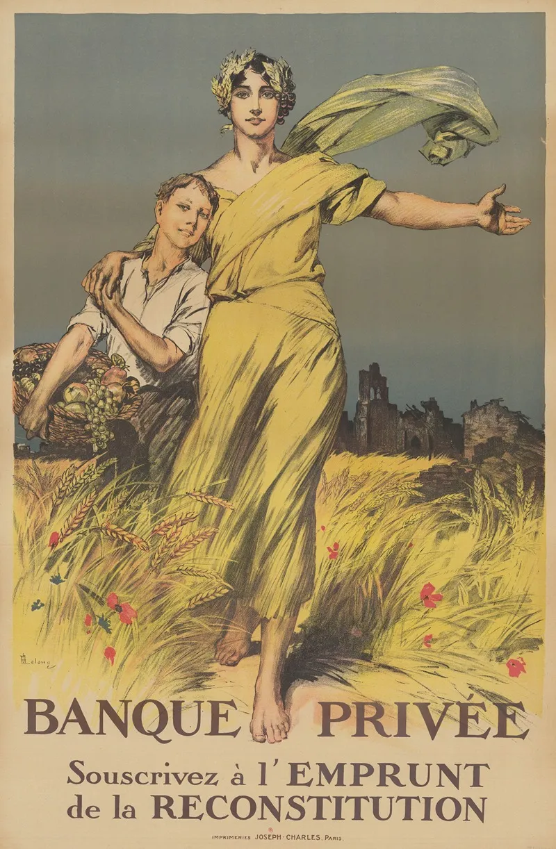 Banque Privee Souscrivez A Lemprunt De La Reconstitution Wall Art by René Lelong - High-Resolution Digital Print