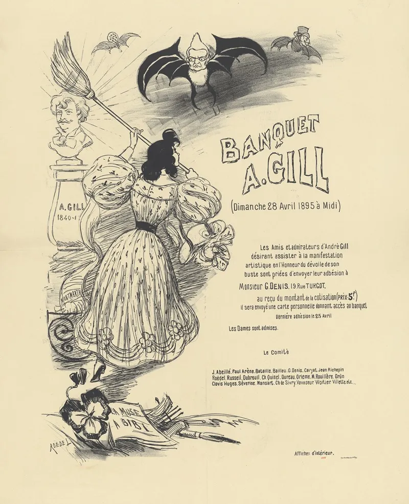 Banquet A Gill Wall Art by Auguste Roedel - High-Resolution Digital Print