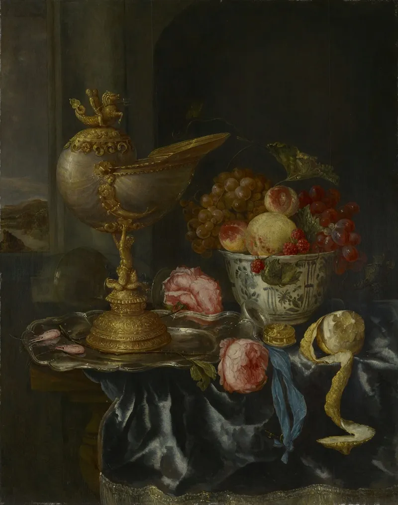 Banquet Still Life With Nautilus Cup 2