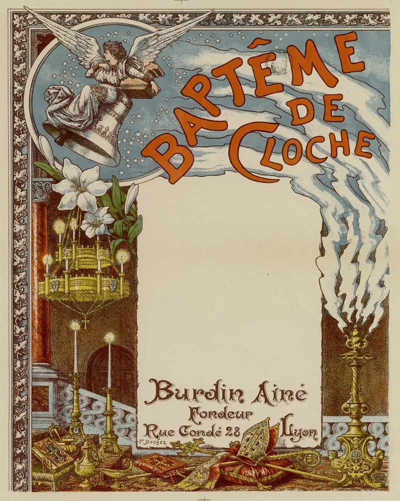 Bapteme De Cloche Par Groulier Wall Art by P. Dochez - High-Resolution Digital Print