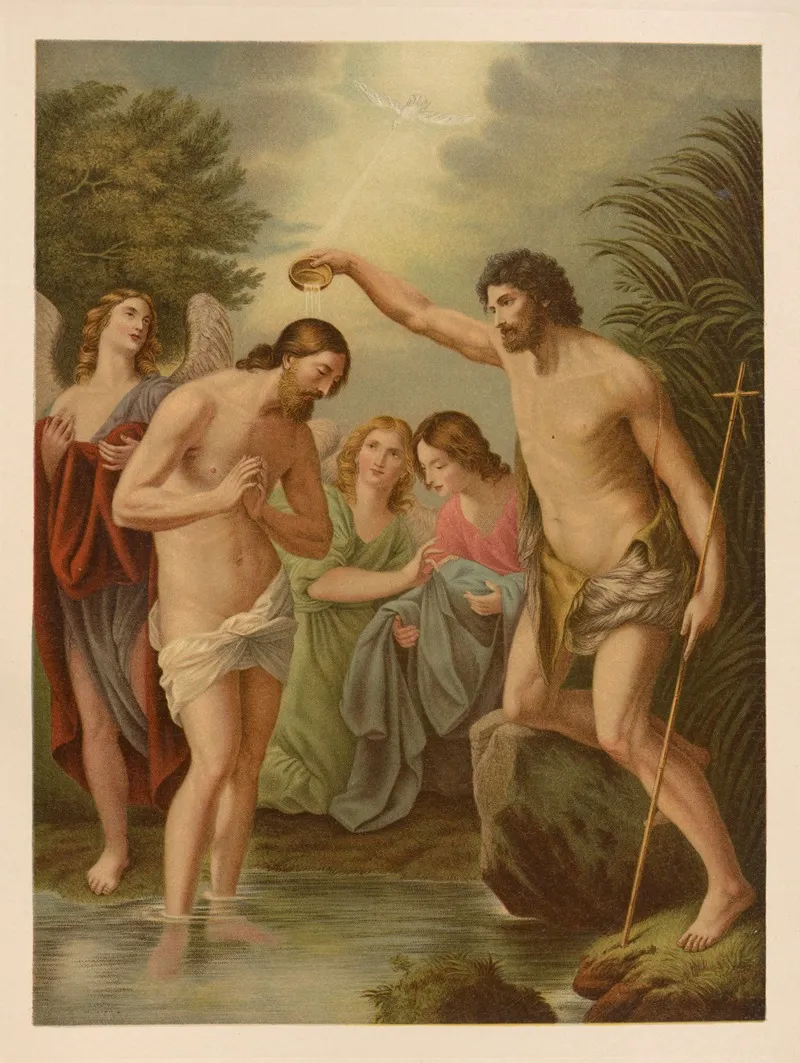 Baptism Of Christ 10 Wall Art by Jan Ladislaw Sýkora - High-Resolution Digital Print