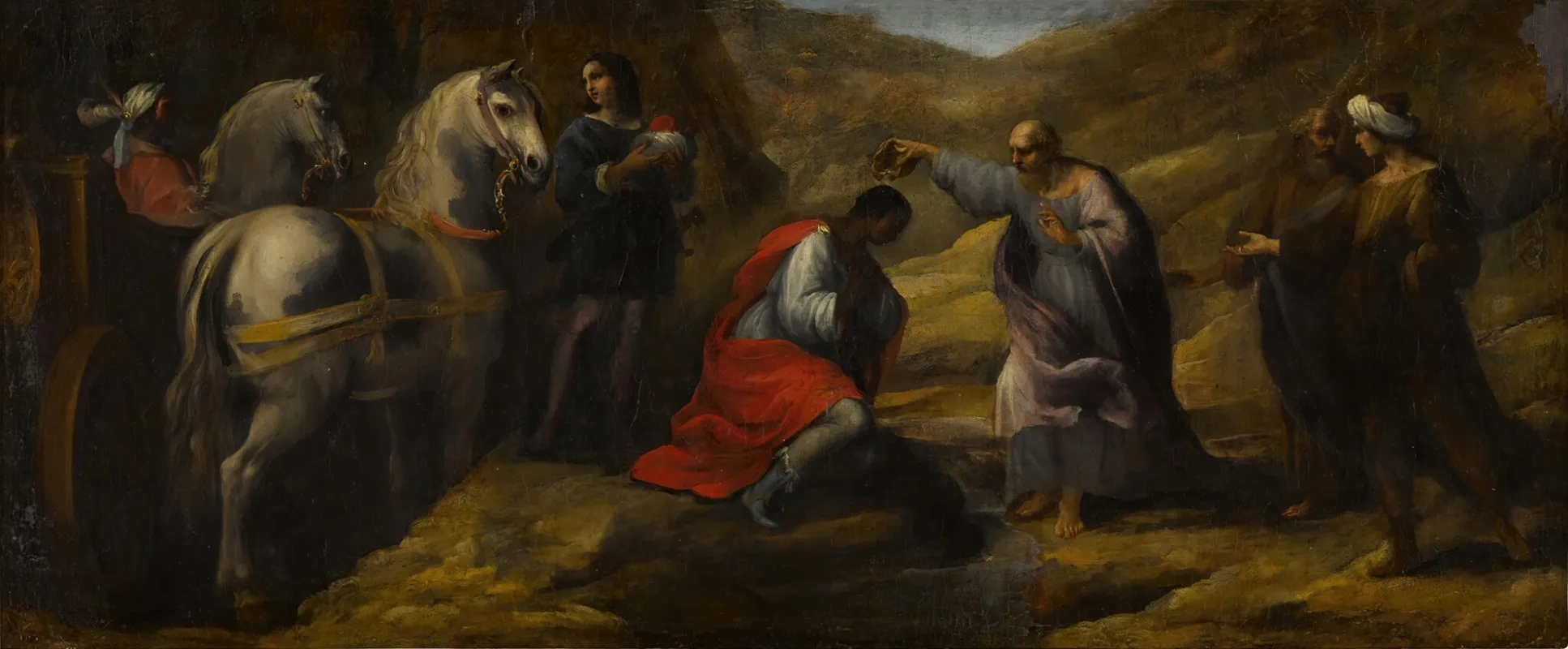 Baptism Of The Moor Wall Art by Flaminio Allegrini - High-Resolution Digital Print