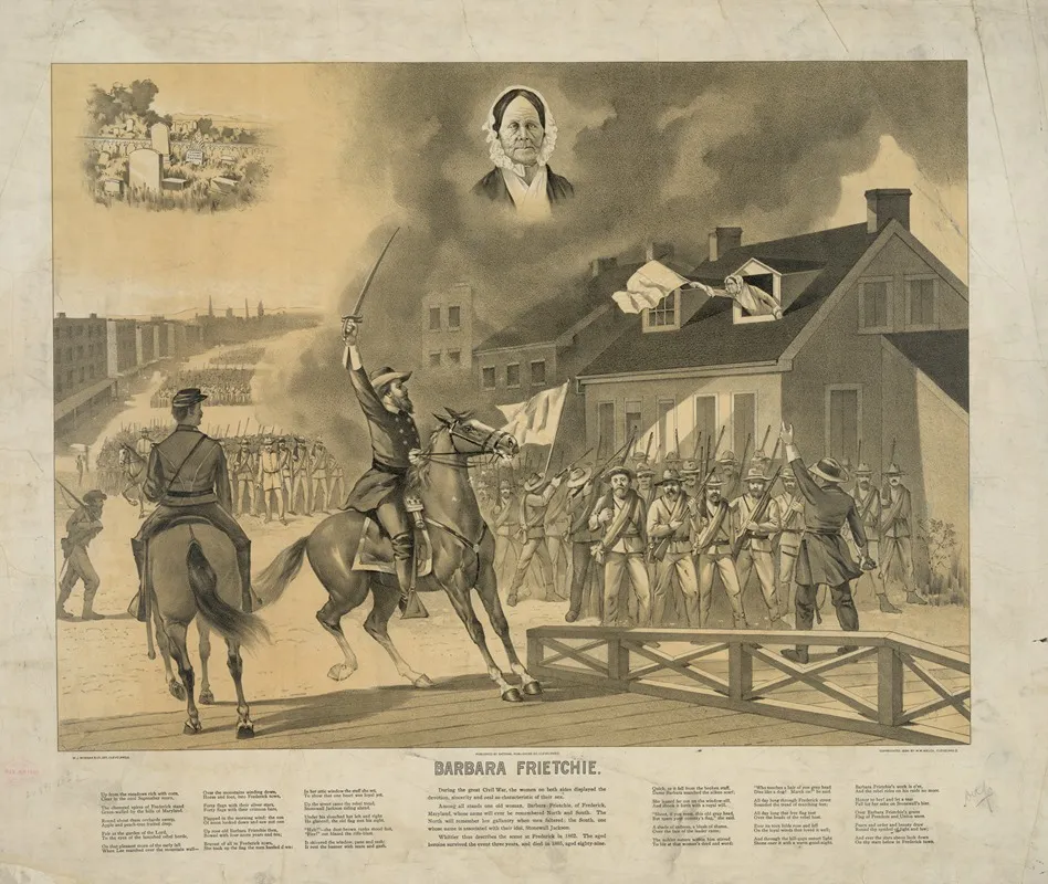 Barbara Frietchie Wall Art by W.J. Morgan &amp; Co. - High-Resolution Digital Print