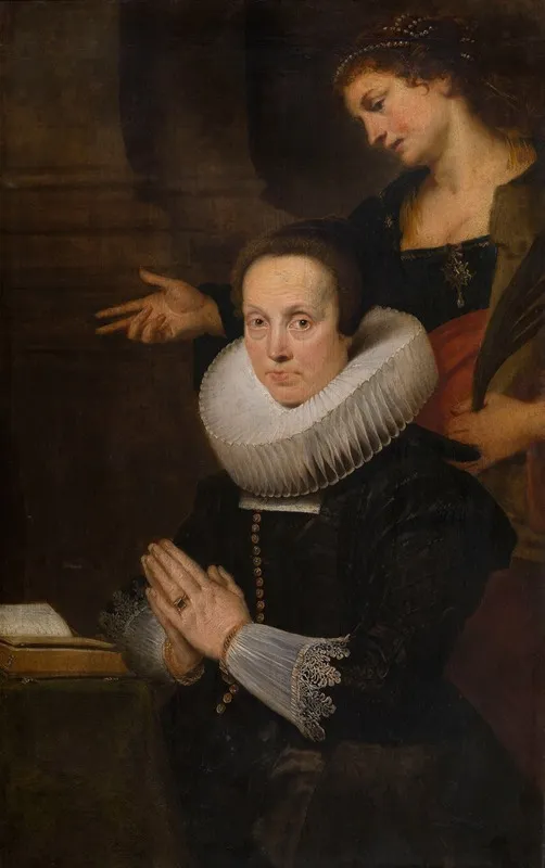 Barbara Kegeleers And Saint Barbara