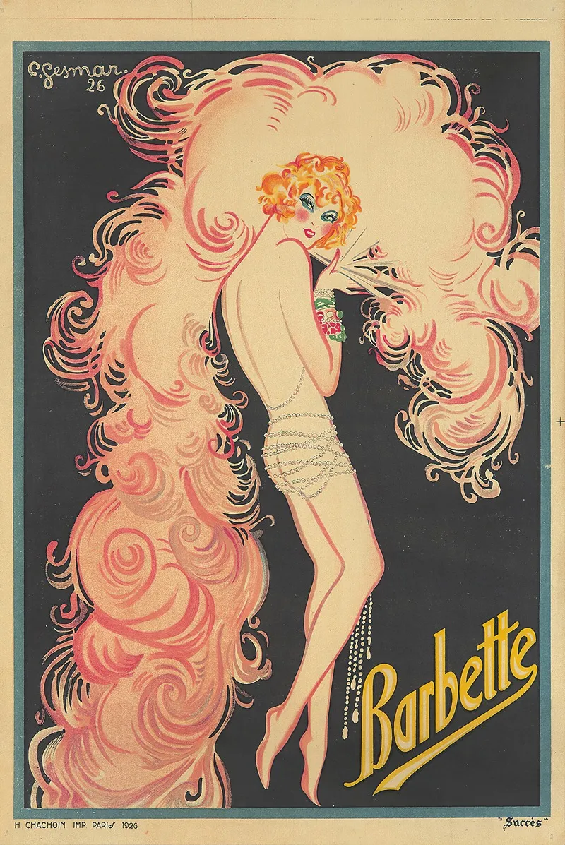 Barbette Wall Art by Charles Gesmar - High-Resolution Digital Print
