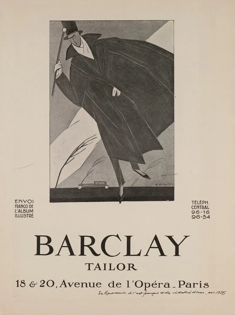 Barclay Tailor 18 20 Avenue De Lopera Paris Wall Art by Pierre de Belay - High-Resolution Digital Print