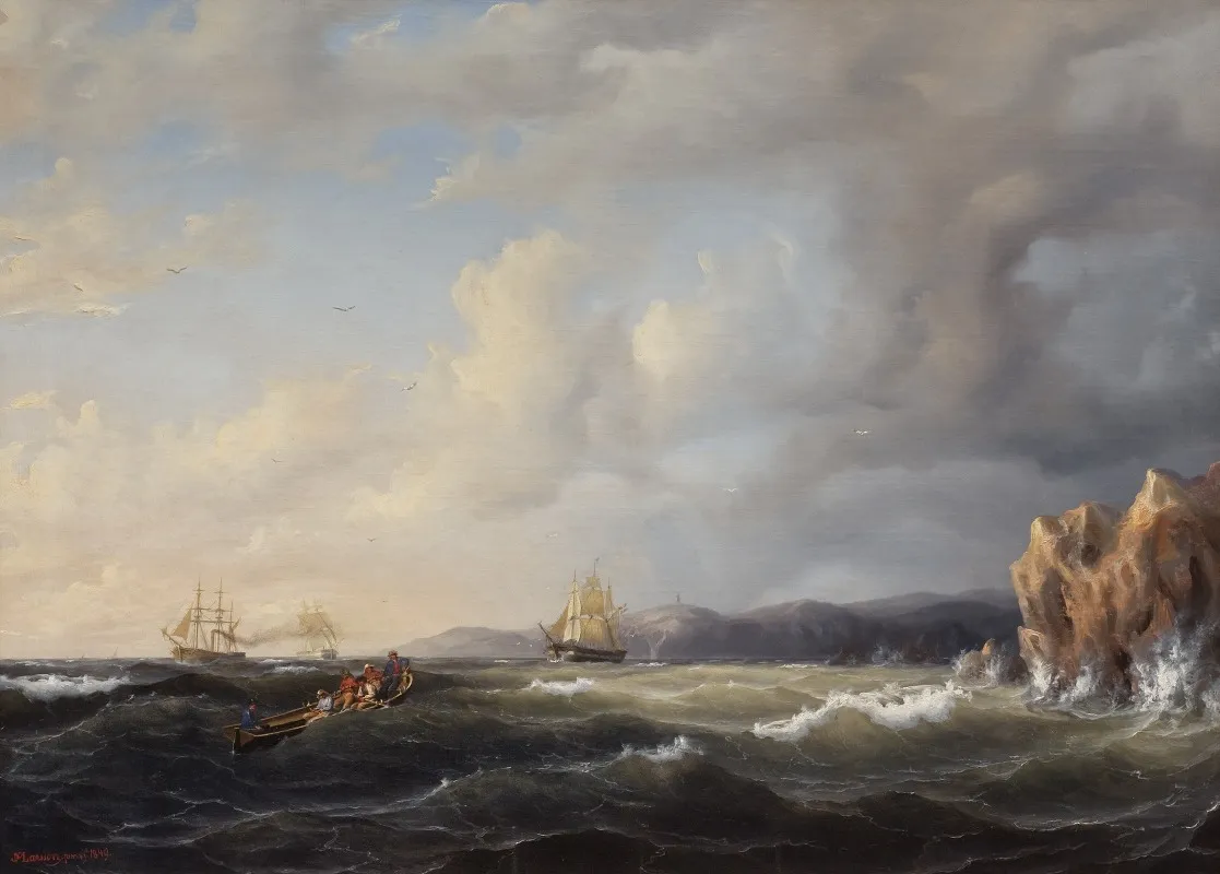 Bark Beating To Windward At Kullaberg 2
