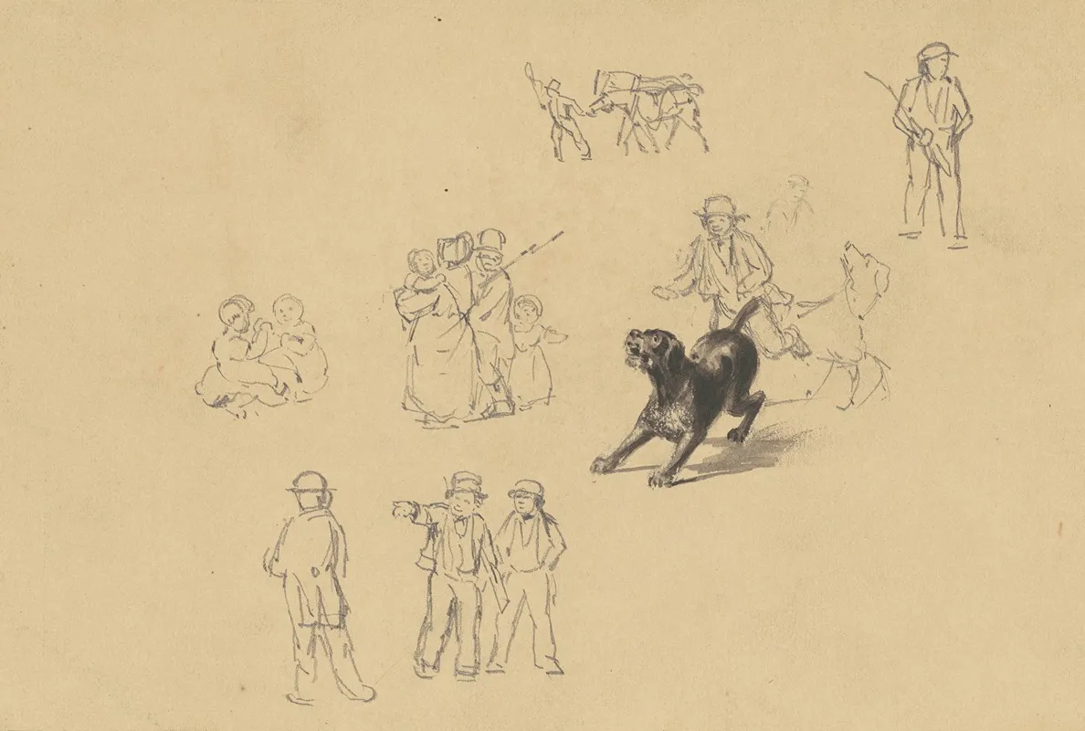 Barking Dog And Studies For Militia Training