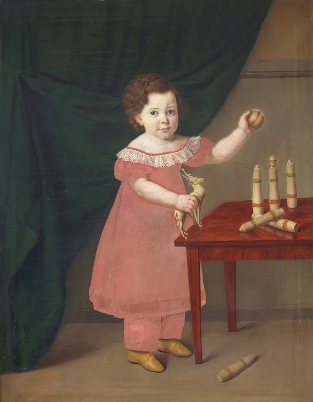 Barneportraet Wall Art by Johan Anton Bech - High-Resolution Digital Print