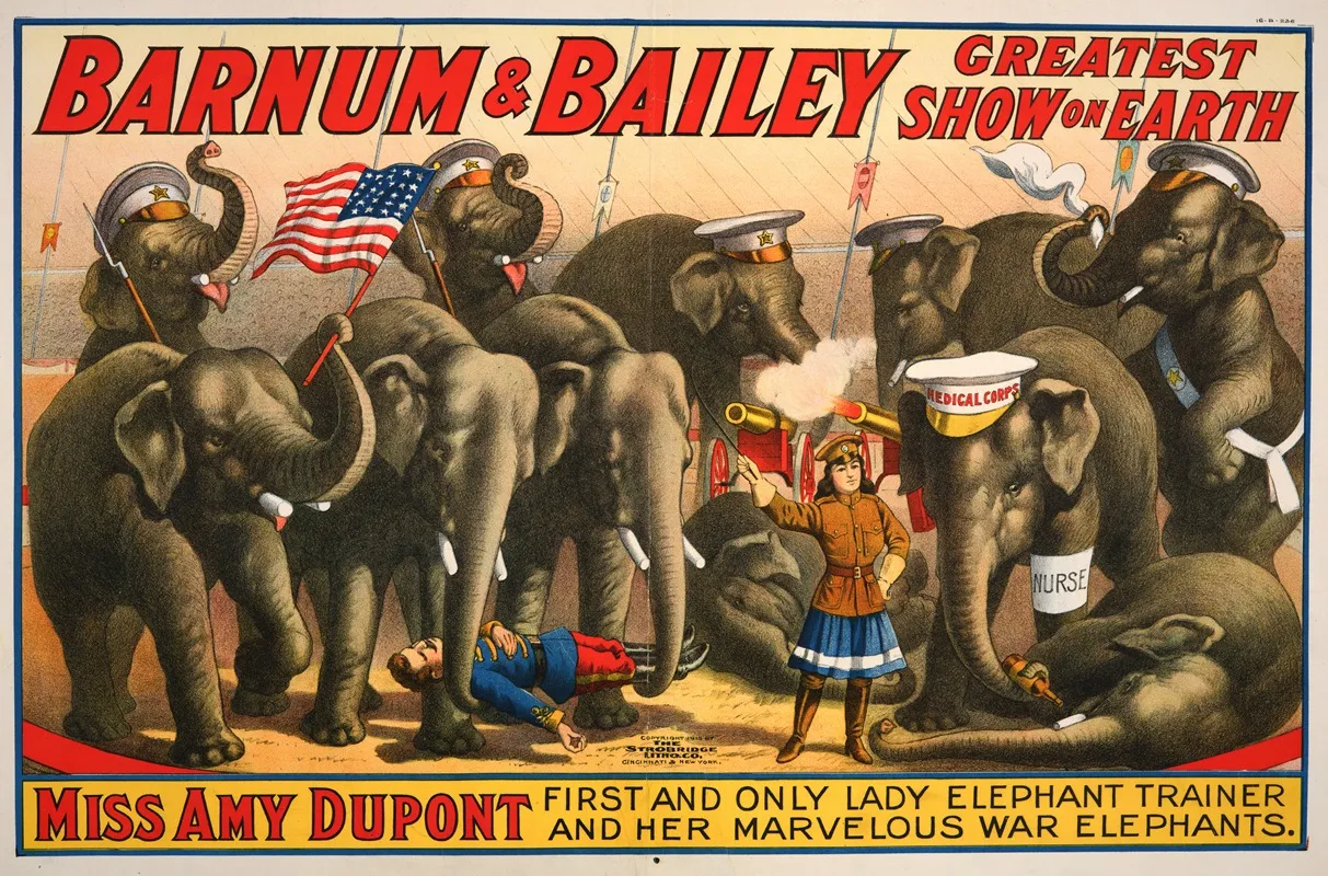 Barnum Bailey Greatest Show On Earth Circus Poster