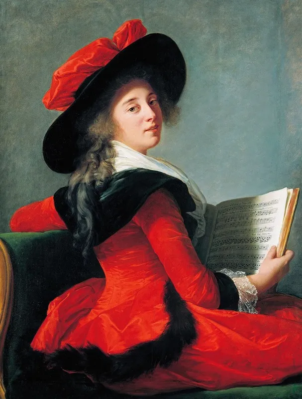 Baronne De Crussol Wall Art by Elisabeth Louise Vigée Le Brun - High-Resolution Digital Print