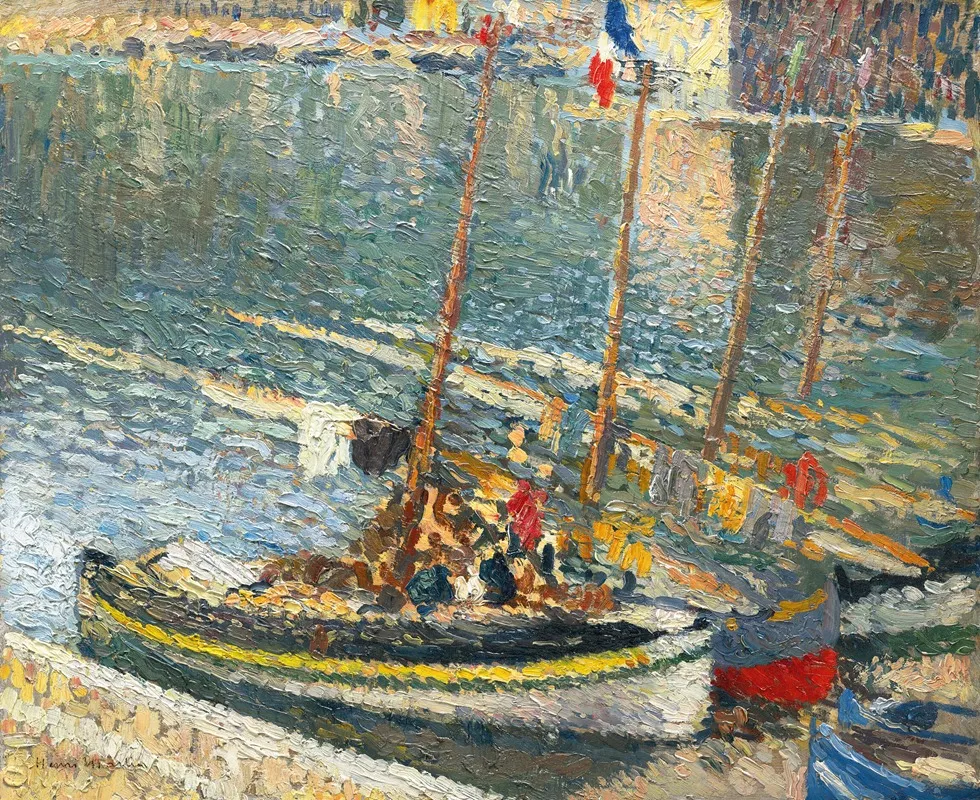 Barques A Collioure Le 14 Juillet