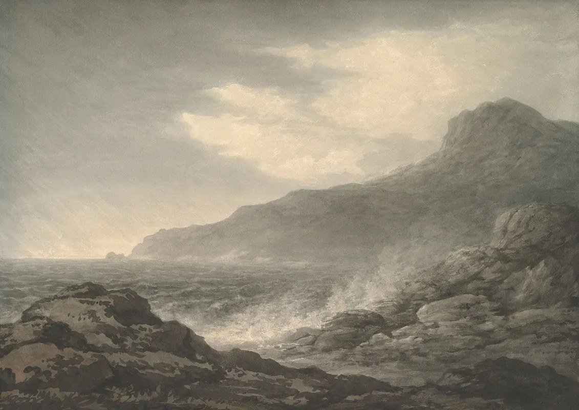 Barren Coast And Slight Storm