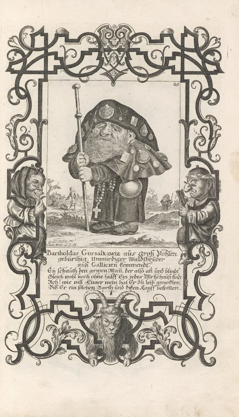 Bartholdus Gursalkawiz Aus Gros Pohlen Geburthig Unwurdiger Aus Gallicien Kommendt Pl 29 Wall Art by Elias Baeck - High-Resolution Digital Print
