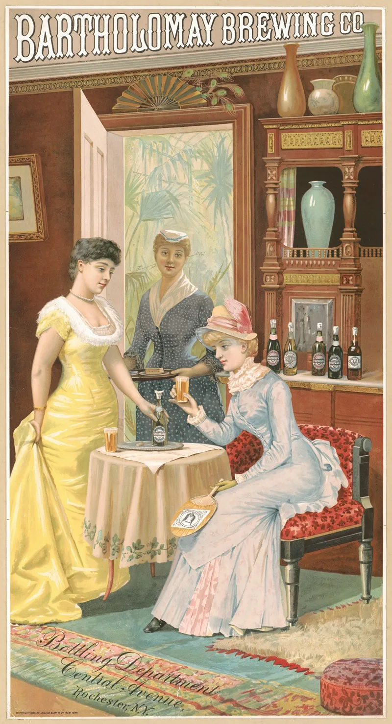 Bartholomay Brewing Co Bottling Department Central Avenue Wall Art by Julius Bien - High-Resolution Digital Print