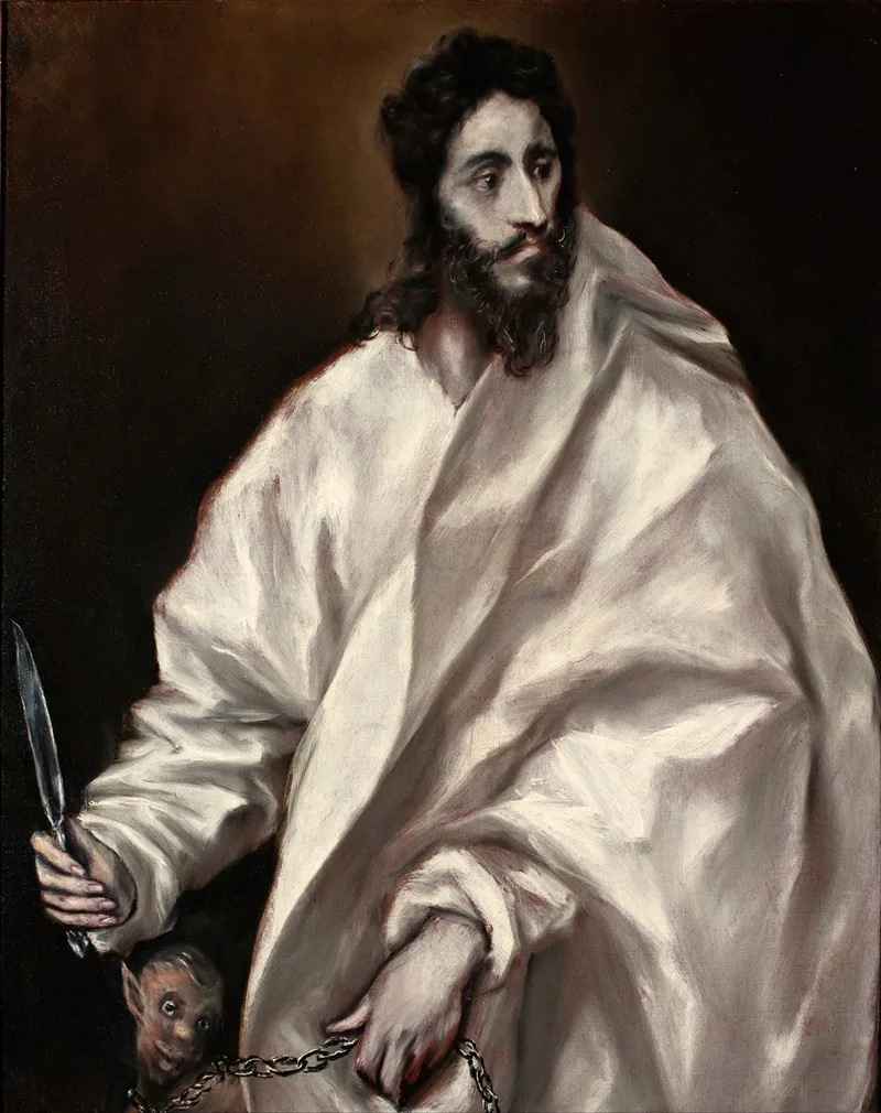 Bartholomew The Apostle Wall Art by El Greco (Domenikos Theotokopoulos) - High-Resolution Digital Print