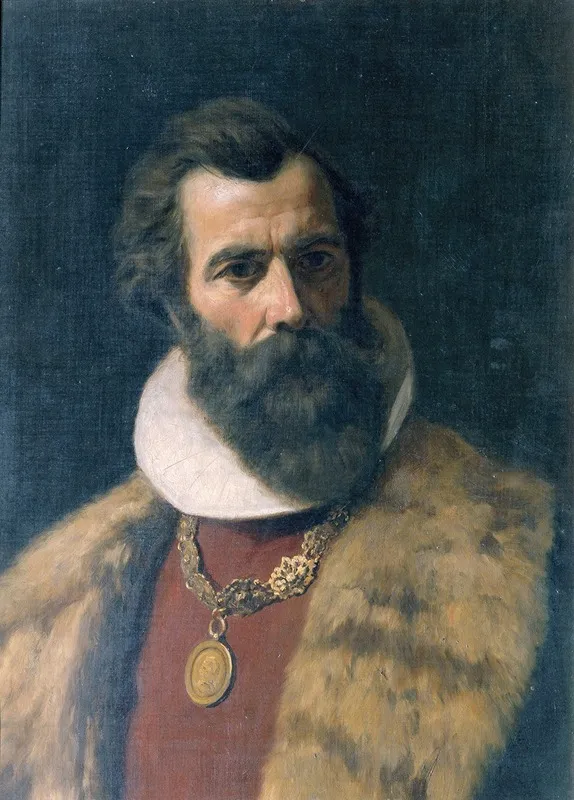 Bartiger Mann In Altdeutscher Tracht Wall Art by Natale Schiavone - High-Resolution Digital Print