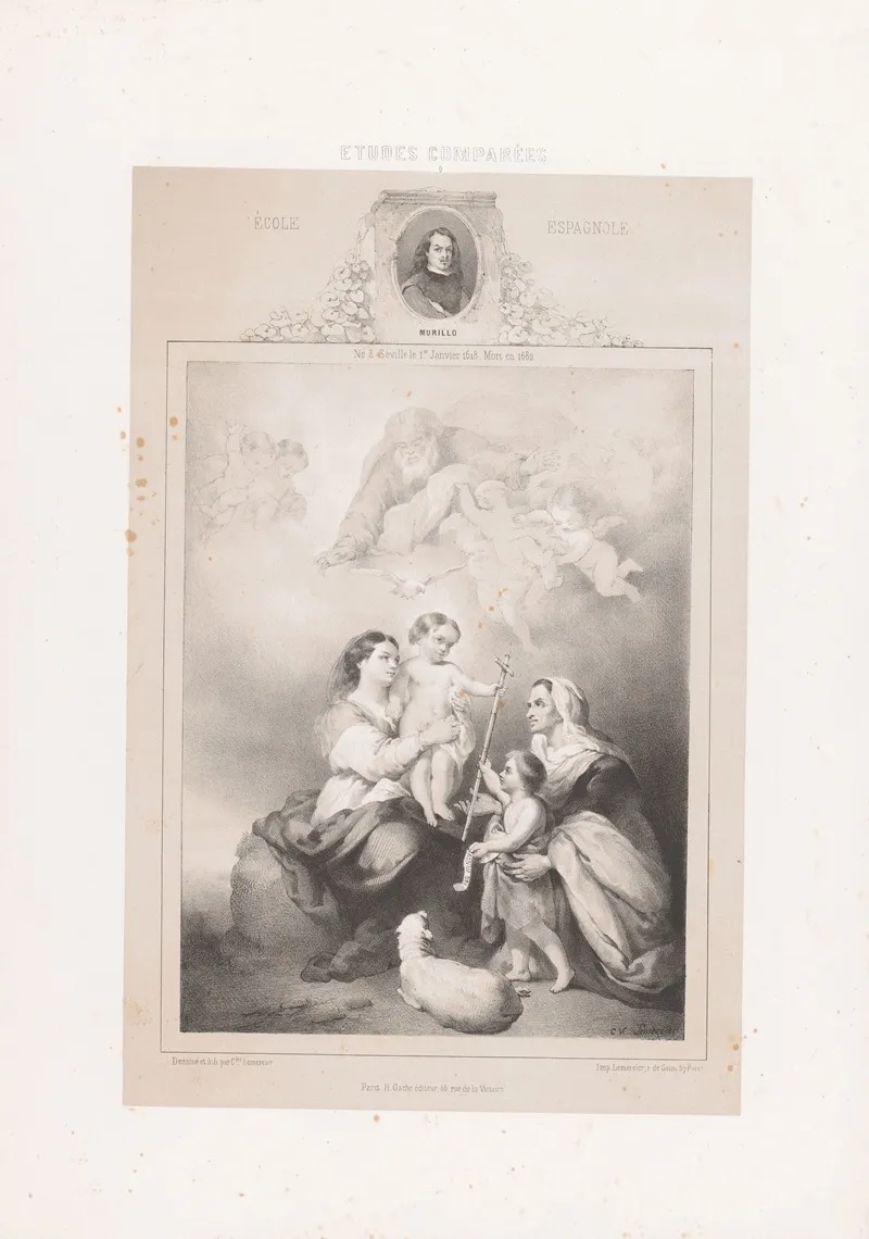 Bartolome Esteban Murillo Ecole Espagnole Wall Art by Joseph Rose Lemercier - High-Resolution Digital Print
