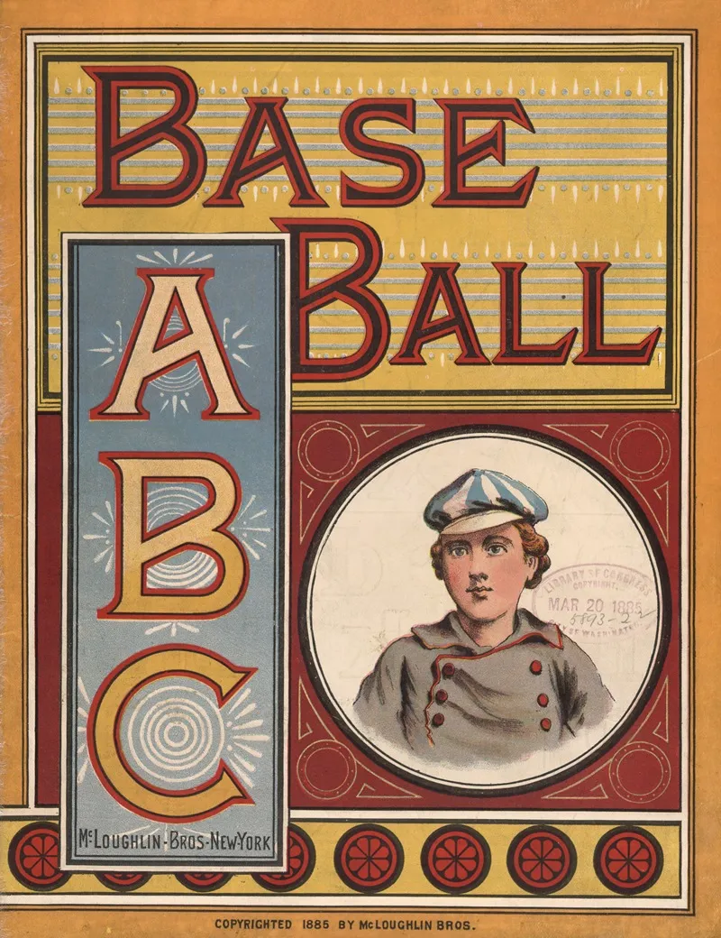 Baseball A B C Pl 01 Wall Art by McLoughlin Bros - High-Resolution Digital Print