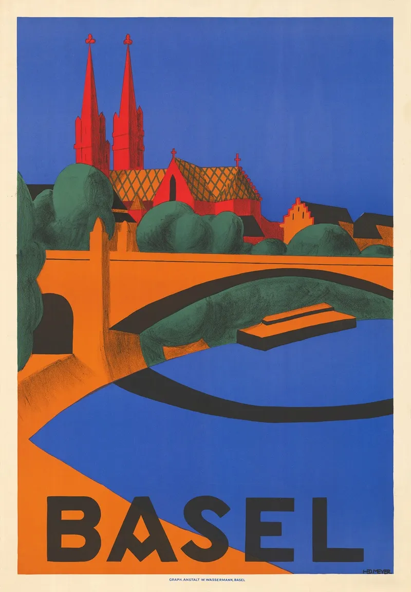Basel Wall Art by Hedwig Thoma - High-Resolution Digital Print