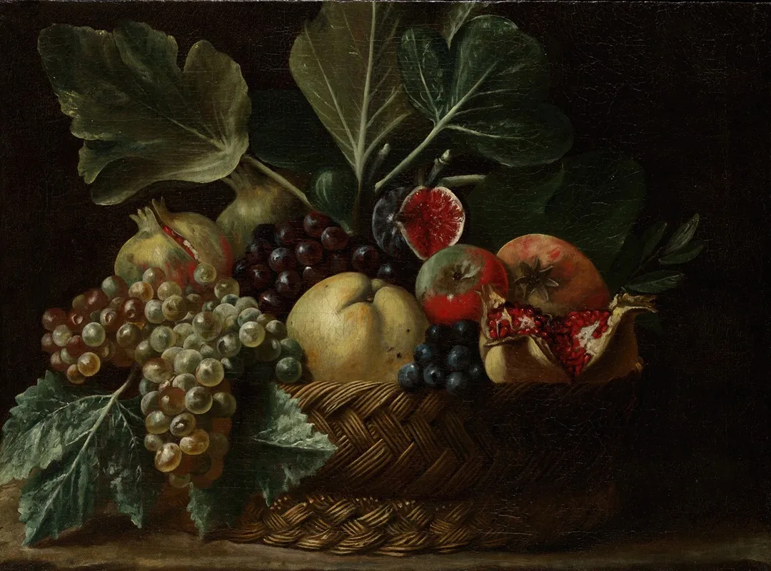 Basket Of Fruit Wall Art by Bartolomeo Cavarozzi - High-Resolution Digital Print