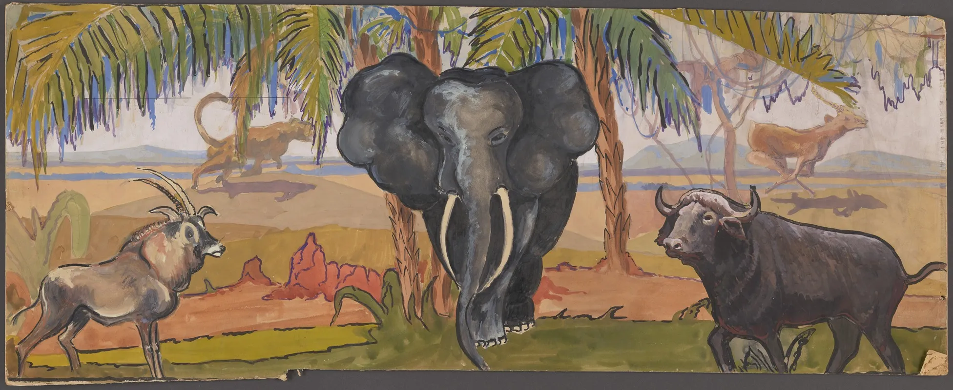 Bassa Moona Sketch No 4 Wall Art by Lester J. Vermillia - High-Resolution Digital Print