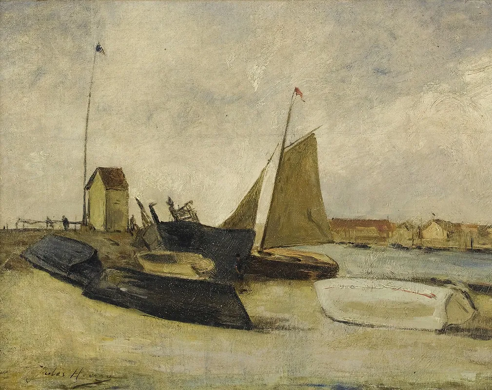Bateaux Au Port 3 Wall Art by Jules Héreau - High-Resolution Digital Print