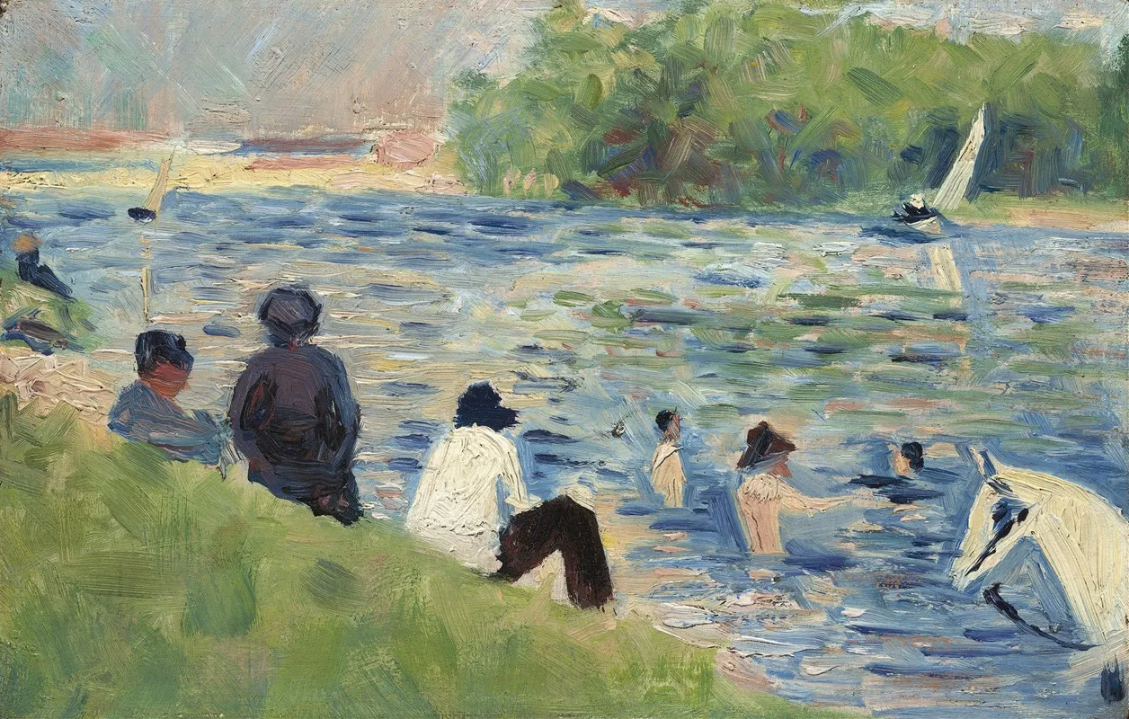 Bathers Study For Bathers At Asnieres