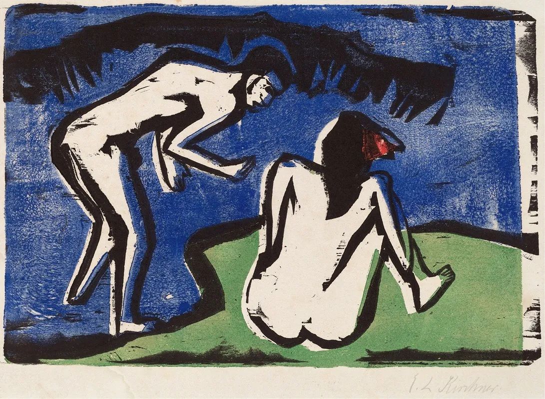 Bathing Couple