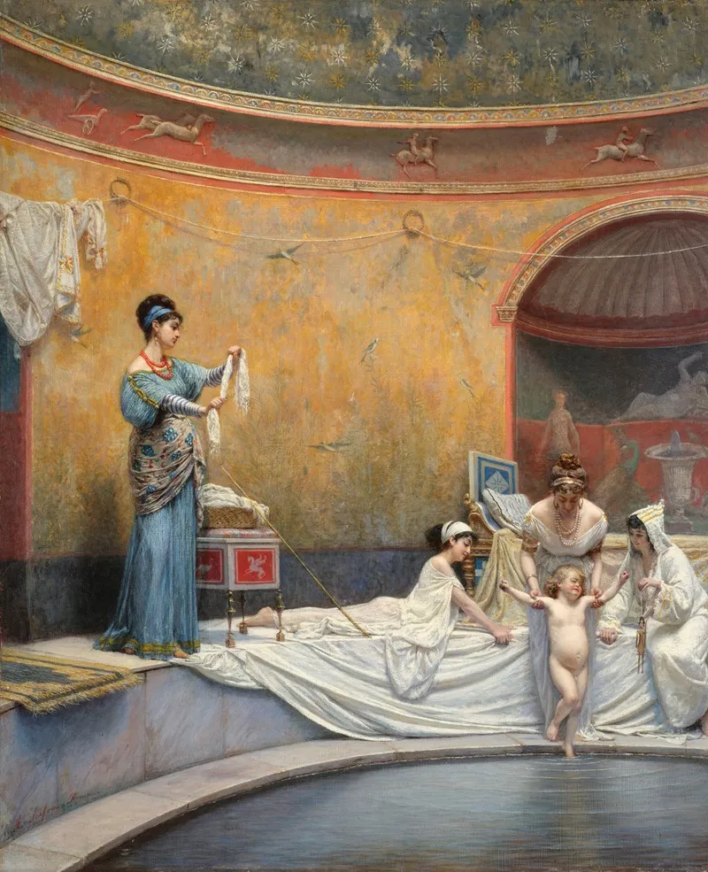 Bathing Scene 2 Wall Art by Anatolio Scifoni - High-Resolution Digital Print