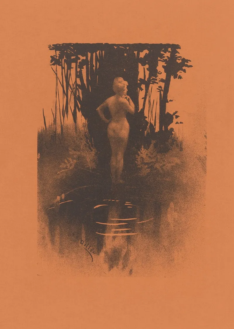 Bathing Woman In Nature