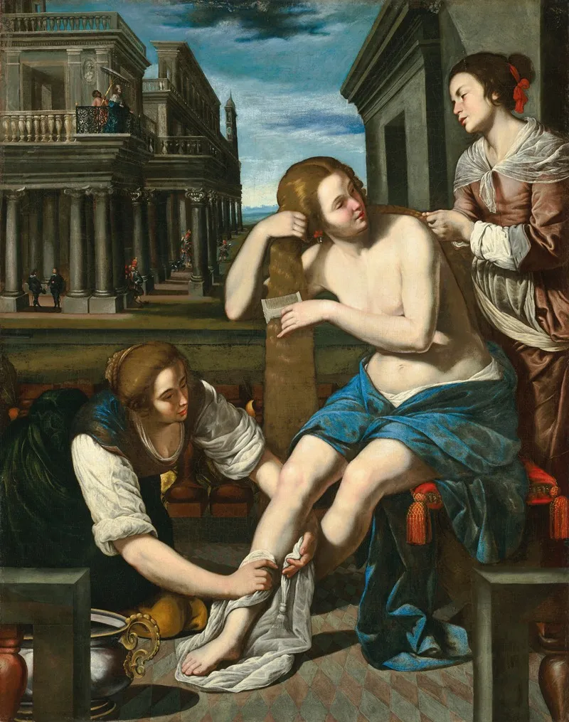 Bathsheba At Her Bath 2 Wall Art by Artemisia Gentileschi - High-Resolution Digital Print