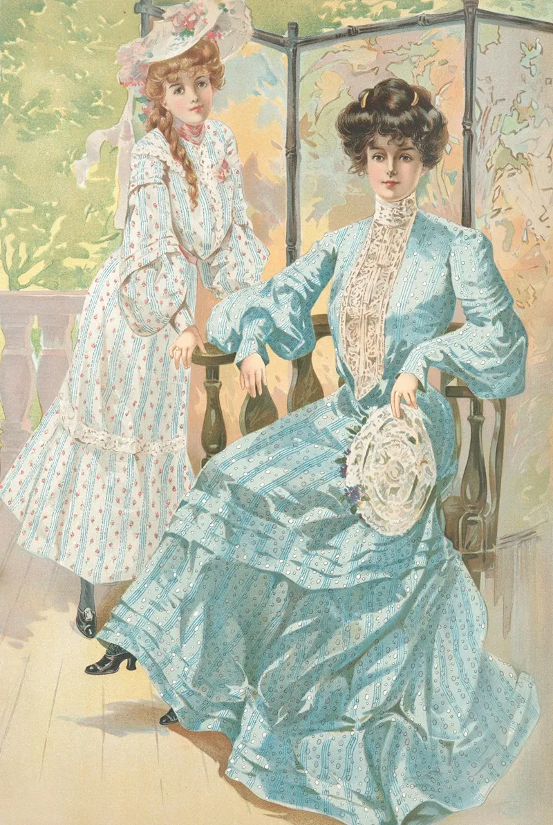 Batiste Rayure Soie Wall Art by H. B. Claflin - High-Resolution Digital Print
