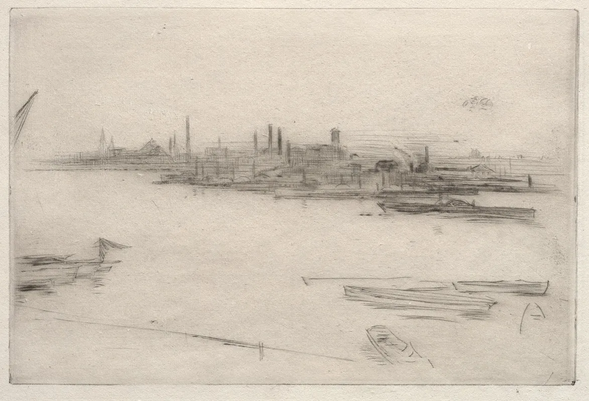 Battersea Dawn 1877 Wall Art by James Abbott McNeill Whistler - High-Resolution Digital Print