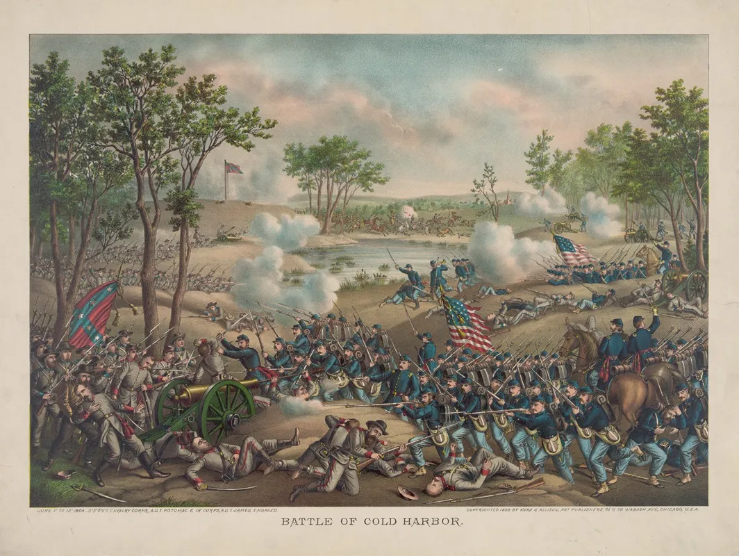 Battle Of Cold Harbor 2 Wall Art by Kurz &amp; Allison - High-Resolution Digital Print