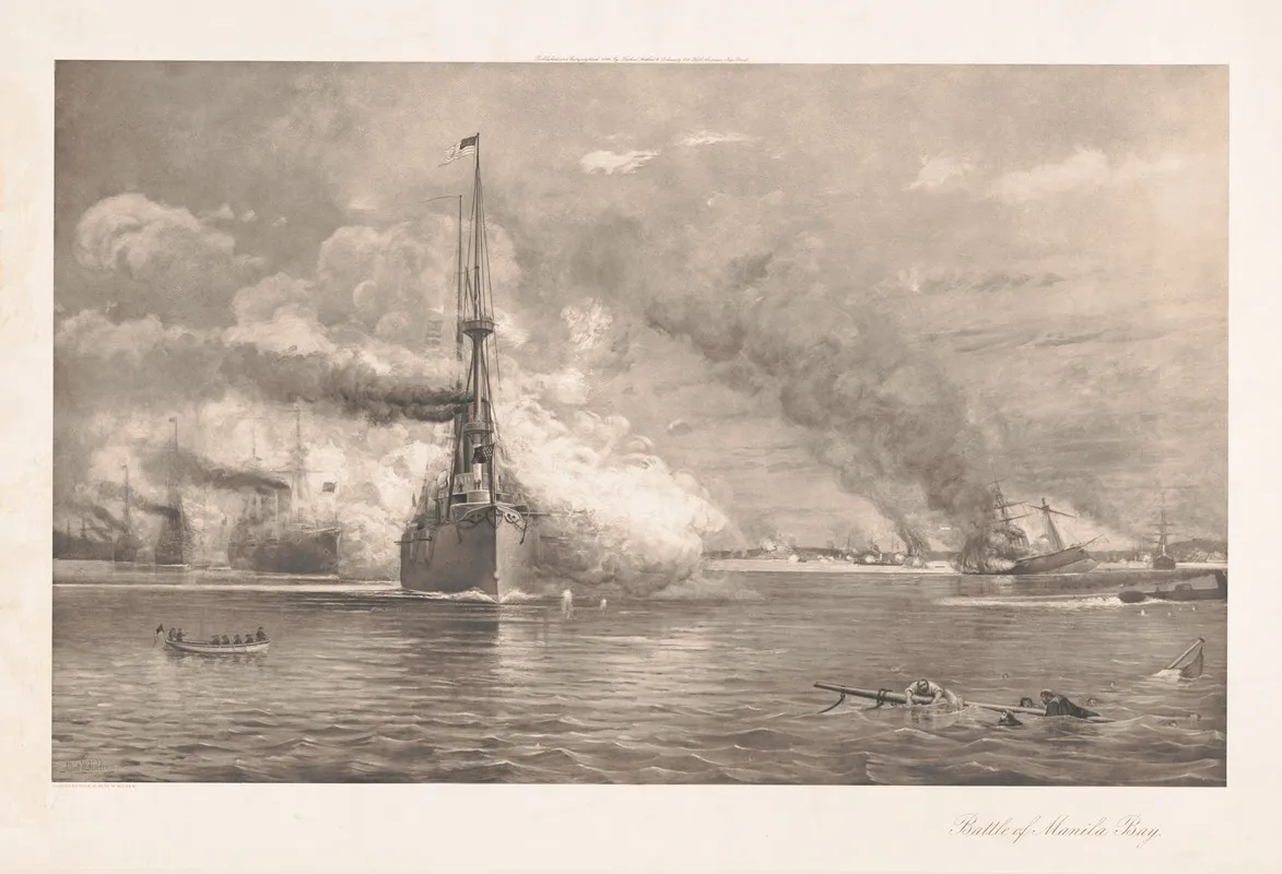 Battle Of Manila Bay Wall Art by Albert W. Holden - High-Resolution Digital Print